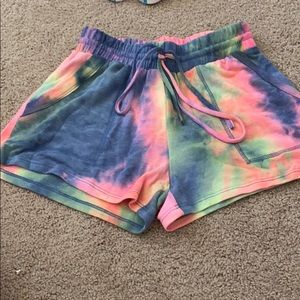 Vici Tie Dye Knit Shorts